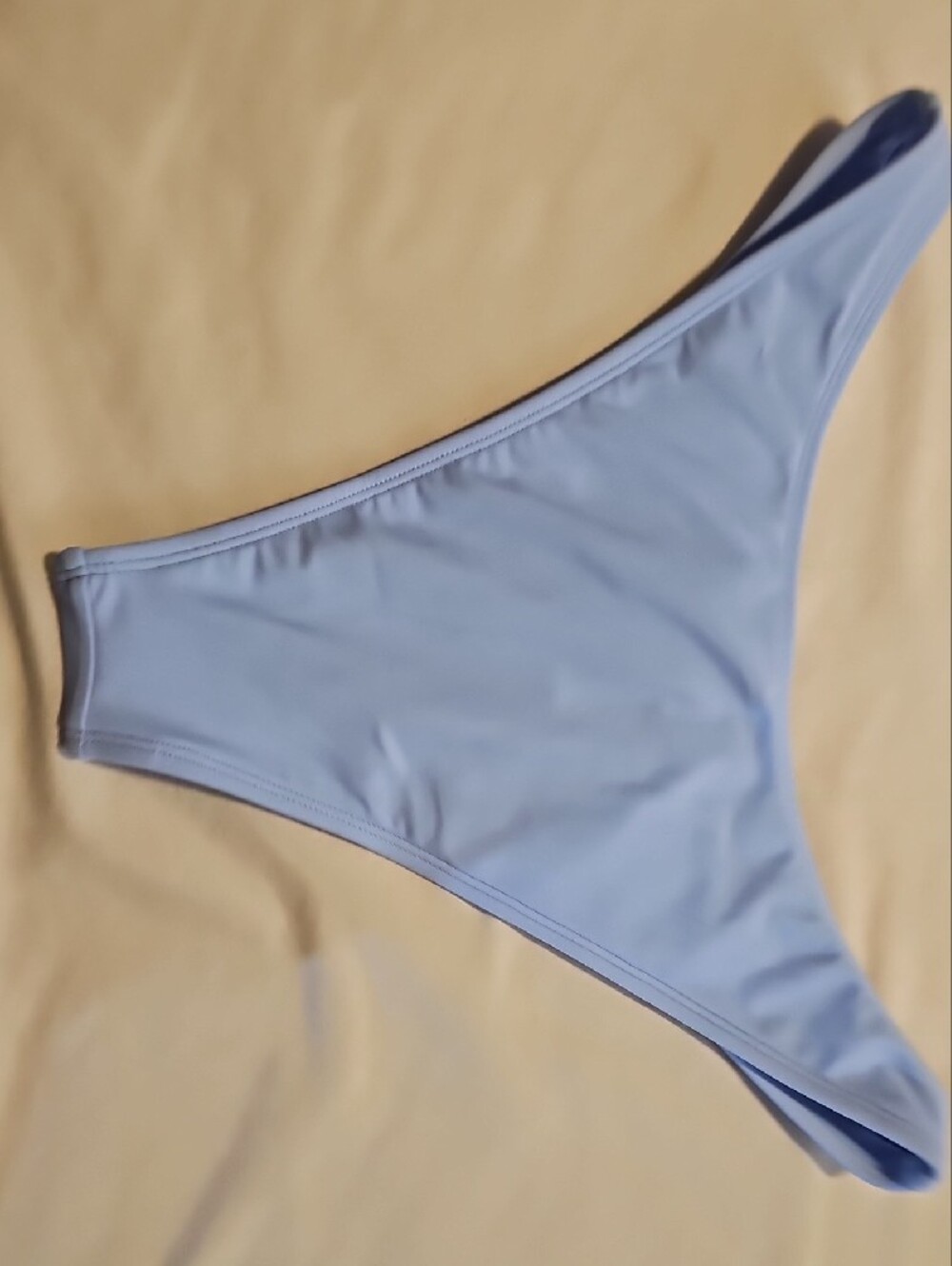 Wild Fable Set: Light Blue Bottoms with Berry Embroidery & White Triangle Top - Picture 8 of 10